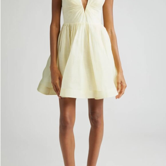 Zimmermann Pleated Linen & Silk Minidress (NWT) - Picture 2 of 3